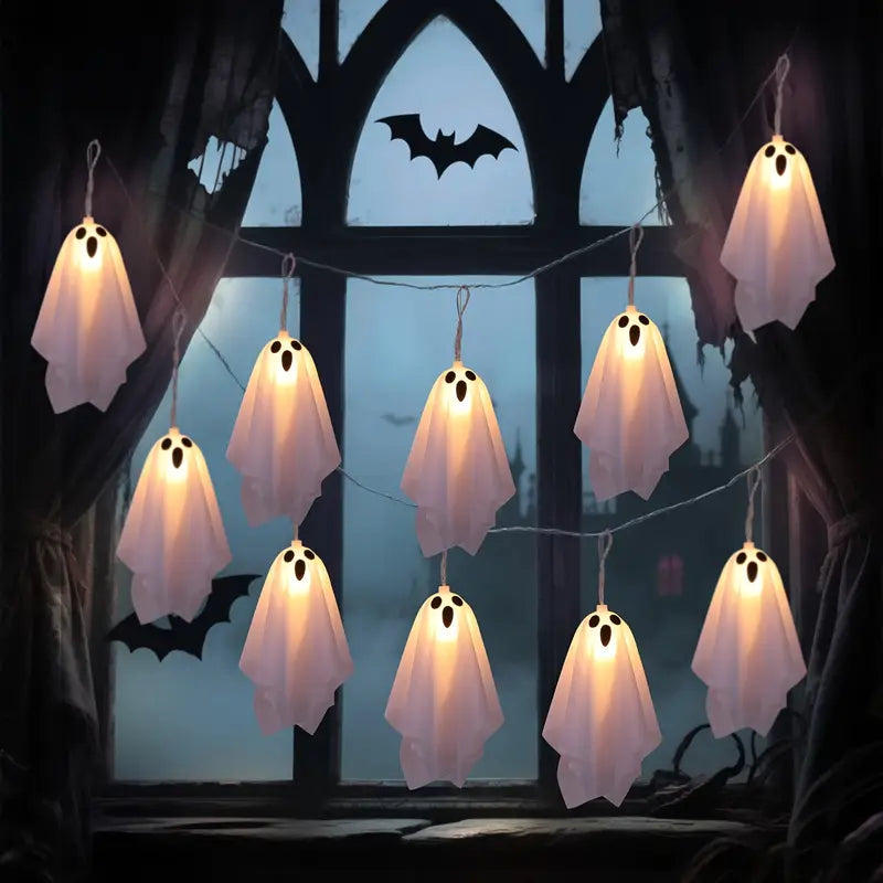 Halloween Ghost Curtain Lights