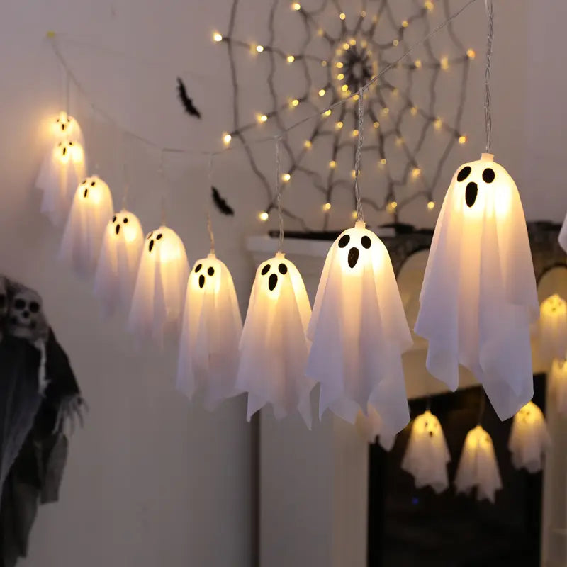 Halloween Ghost Curtain Lights