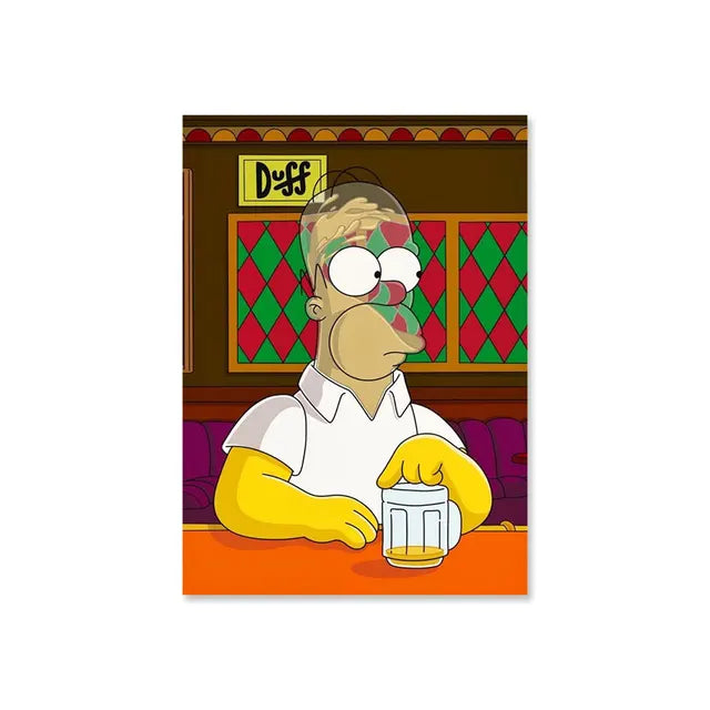 Homer Simpson Painting