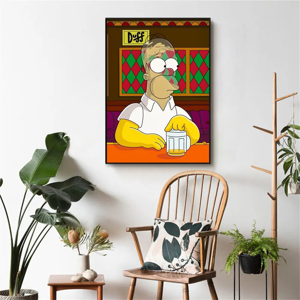 Homer Simpson Painting