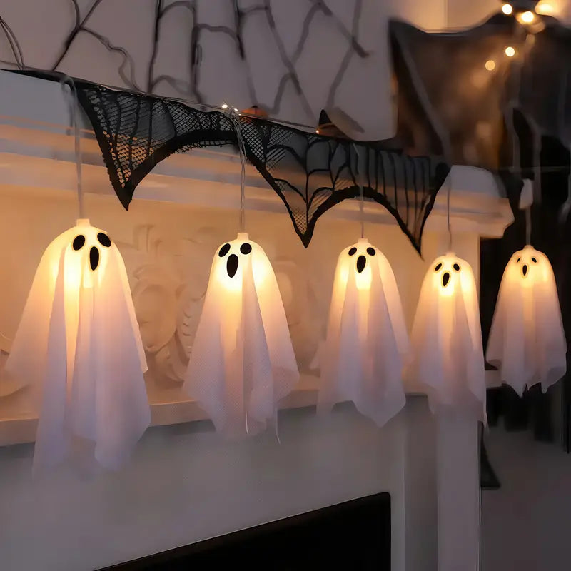 Halloween Ghost Curtain Lights