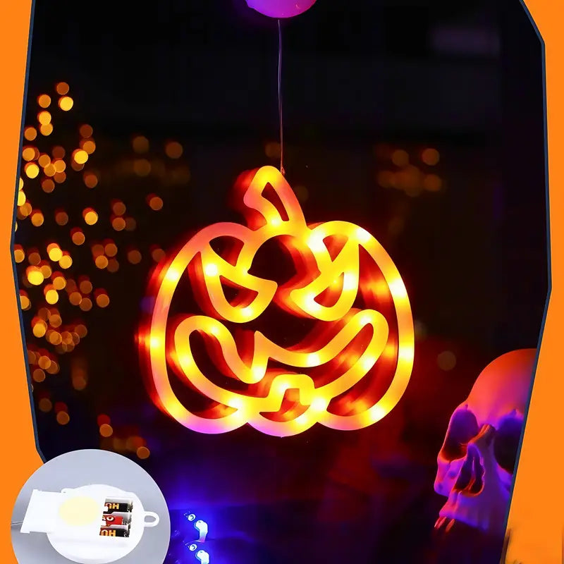 Halloween LED String Lights (Pumpkin, Hat, Castle – 3 pcs)