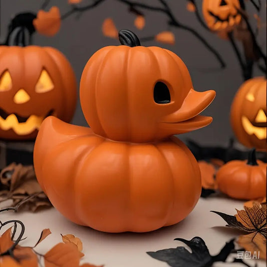 Pumpkin-Shaped Halloween Duck