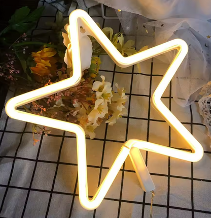 Jingle Bell & Star Snowflake LED Neon Light