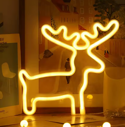 Jingle Bell & Star Snowflake LED Neon Light