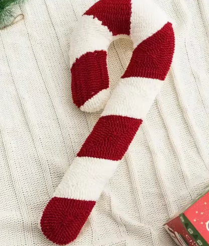 Christmas Candy Cane Throw Pillow