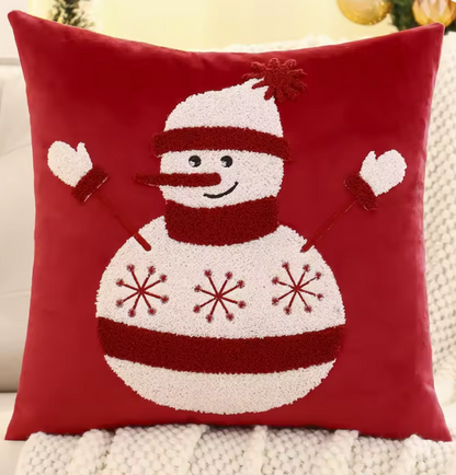 Snowman&Tree Christmas Pillow