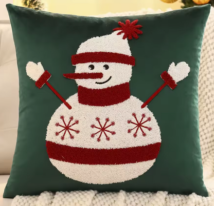 Snowman&Tree Christmas Pillow