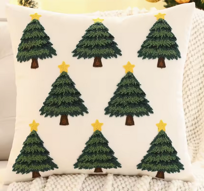 Snowman&Tree Christmas Pillow