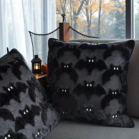 Black Bat Plush Pillow
