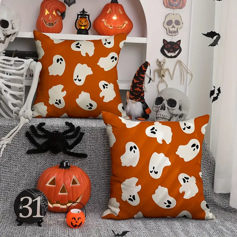 2pcs Halloween Ghost Pillow Covers