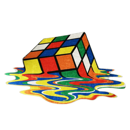 Melting Rubik’s Cube Rug