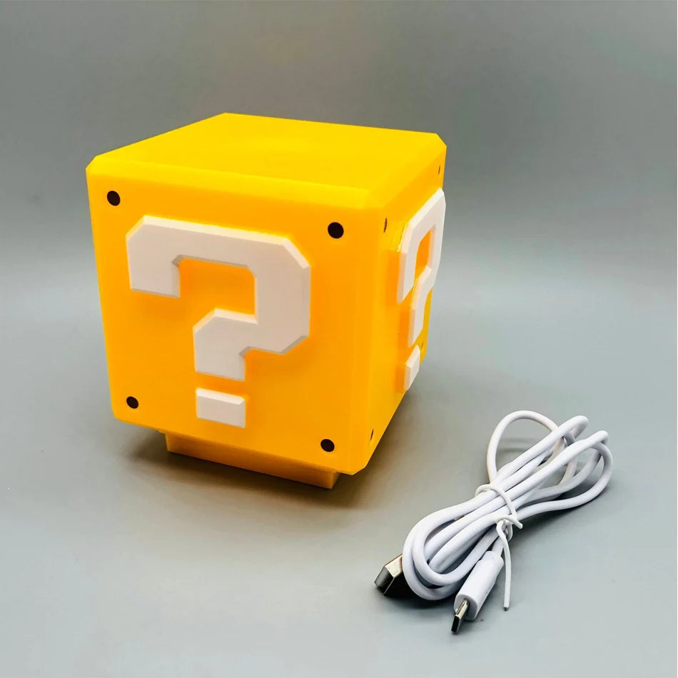 Super Mario Question Block Desk Lamp