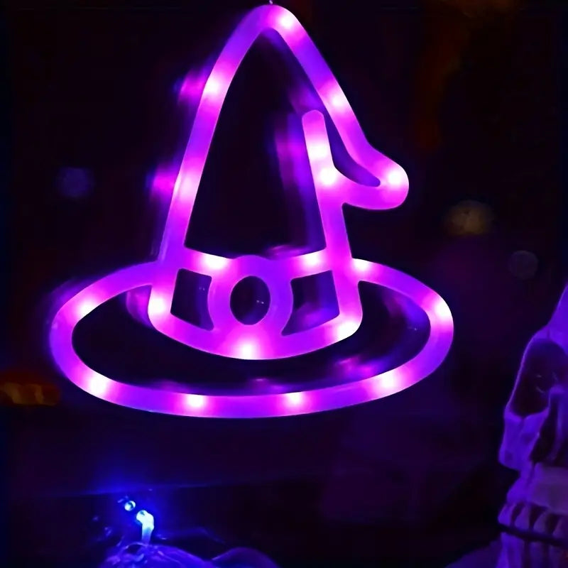 Halloween LED String Lights (Pumpkin, Hat, Castle – 3 pcs)