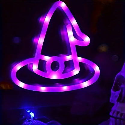 Halloween LED String Lights (Pumpkin, Hat, Castle – 3 pcs)