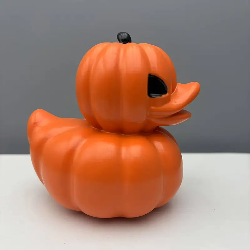 Pumpkin-Shaped Halloween Duck